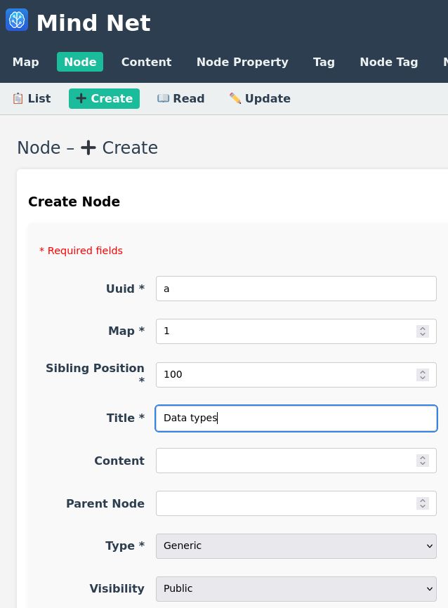Create node